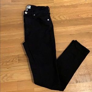 Sophie high rise skinny crop jean in jet